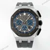 Super Clone Audemars Piguet Royal Oak Offshore Steel 26420ST 42mm Grey Dial — dial close-up