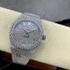 Super Clone Audemars Piguet Royal Oak 15400ST 41mm Full Moissanite Hongkong – Customize Diamod — view 10