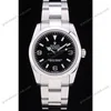 Super Clone Rolex Explorer Black Dial SRL156 14270 — dial close-up