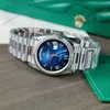 Super Clone Rolex Day-Date Blue Ombré Dial 128239-0063 36 mm — bracelet detail