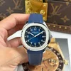 Super Clone Patek Philippe Aquanaut Rubber Strap Steel — dial close-up