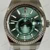 Super Clone Rolex Sky-Dweller Mint green Dial 336934 Oyster β dial close-up