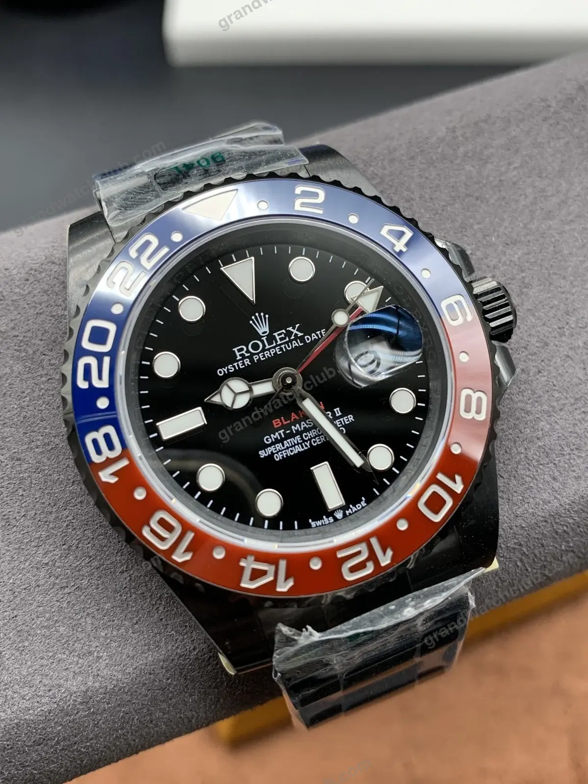Super Clone Rolex GMT-Master II Pepsi Black PVD 126710BLRO β Swiss SuperClone - photo 5