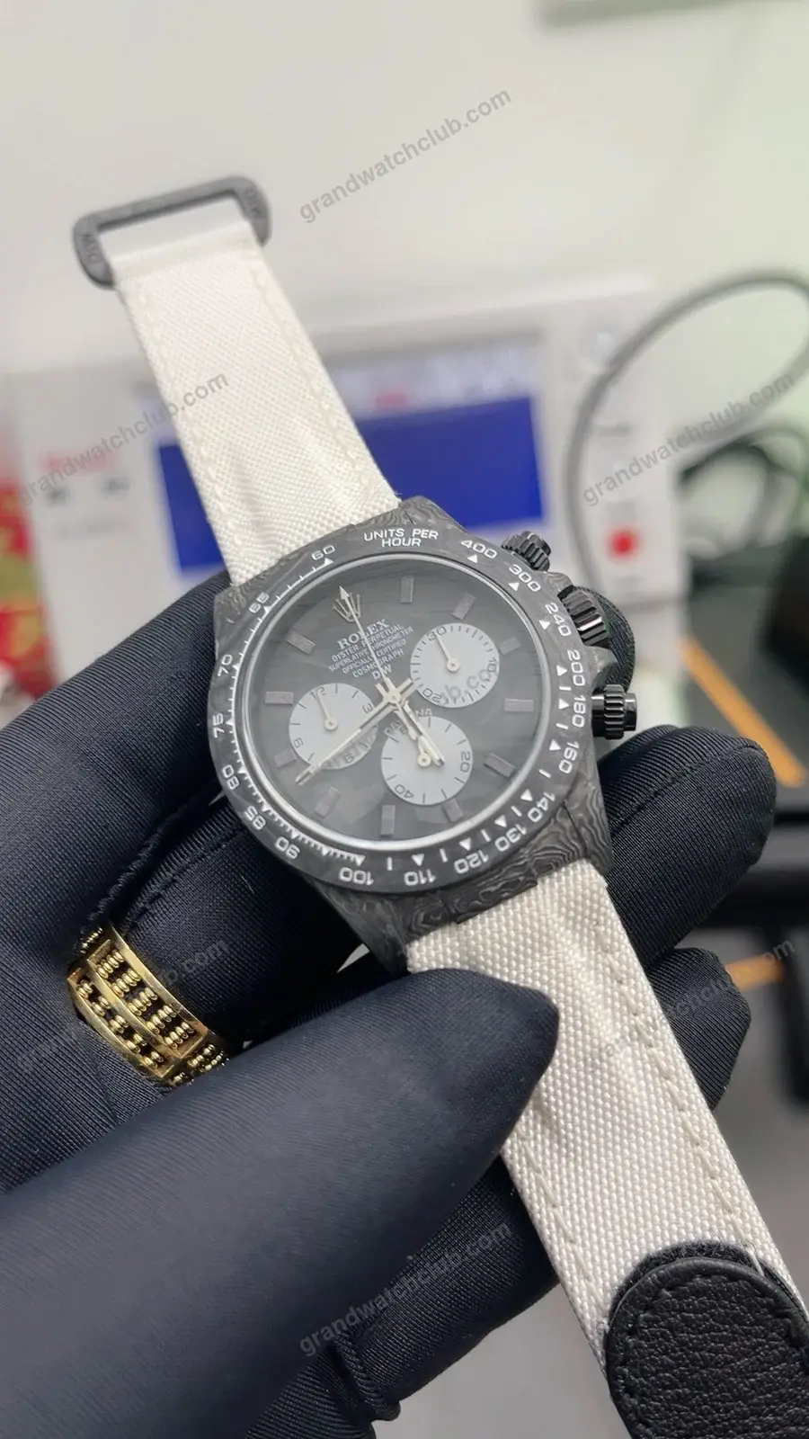 Super Clone Rolex Cosmograph Daytona DIW Forged Carbon 116500LN Grey Dial 40 mm – Swiss SuperClone - photo 4