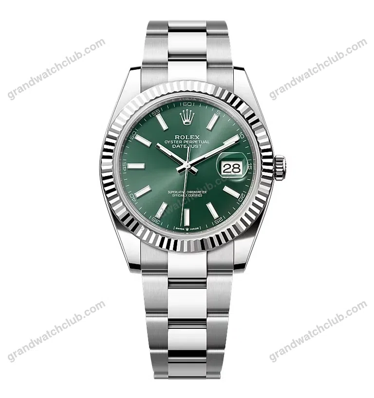 Super Clone Rolex Datejust Mint Green Dial 126334-0027 41 mm
