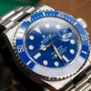 Super Clone Rolex Submariner Blue Dial 116619LB “Smurf” — side profile