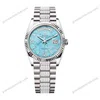 Super Clone Rolex Day-Date Turquoise Dial 128239 Diamond-set 36 mm