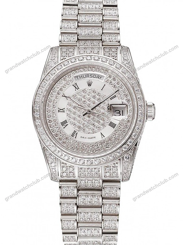 Super Clone Rolex Day-Date White Dial 1453950 37 mm