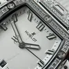 Super Clone Hublot Spirit Of Big Bang Titanium White Diamonds 665.NE.2010.LR.1604 — bracelet detail