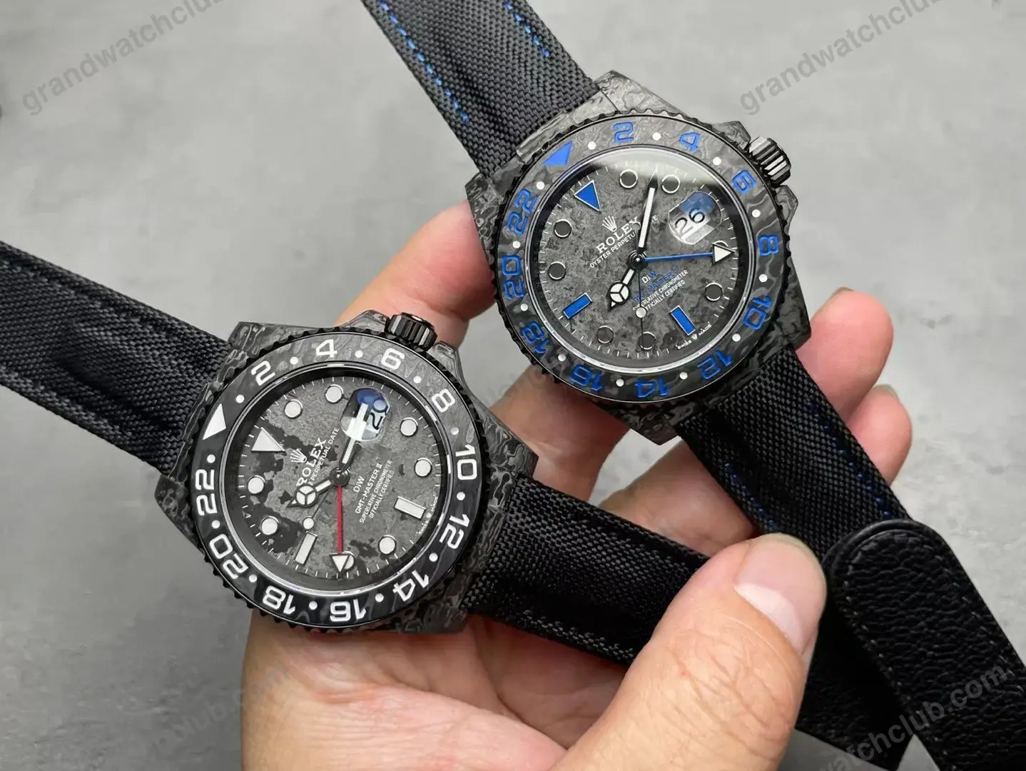 Super Clone Rolex GMT-Master II DIW Carbon Grey Red Hand 126710 – Swiss SuperClone - photo 1