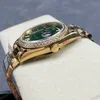 Super Clone Rolex Day-Date Green Ombré Dial 128398tbr-0028 36 mm — side profile
