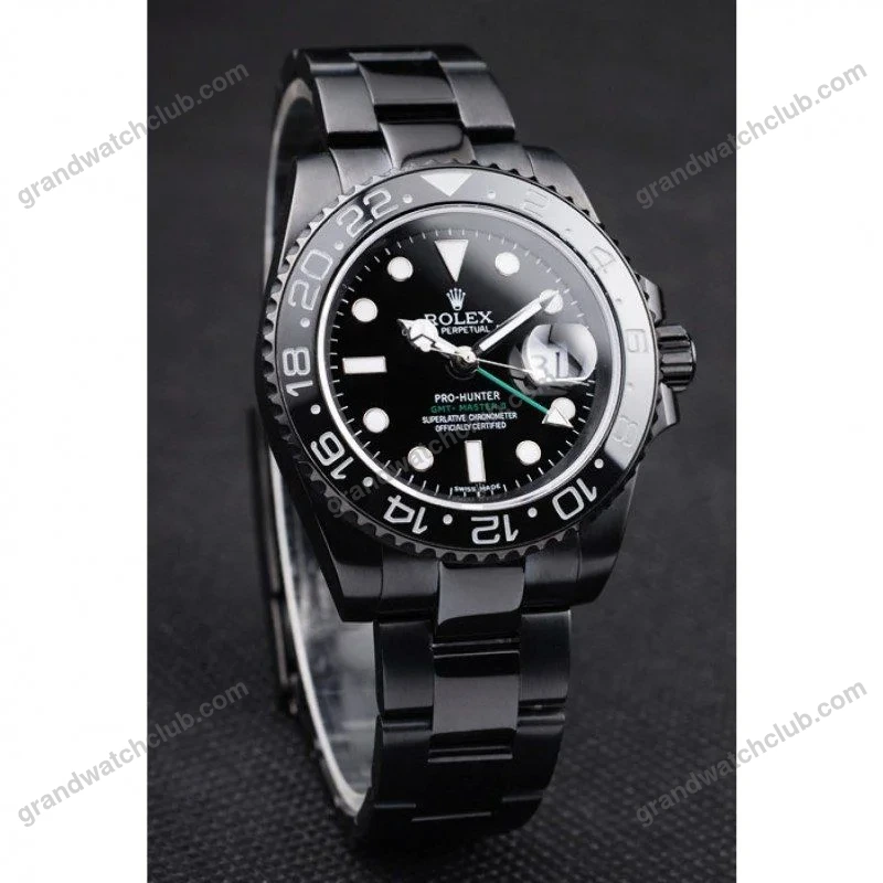 Super Clone Rolex GMT-Master II Black Dial REP016828 — case and bezel