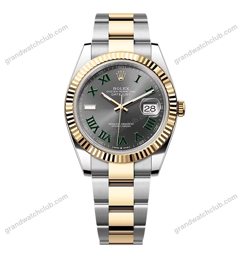 Super Clone Rolex Datejust Slate Roman Dial 126333-0019 41 mm