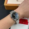 Super Clone Omega 41mm Steel — on leather display