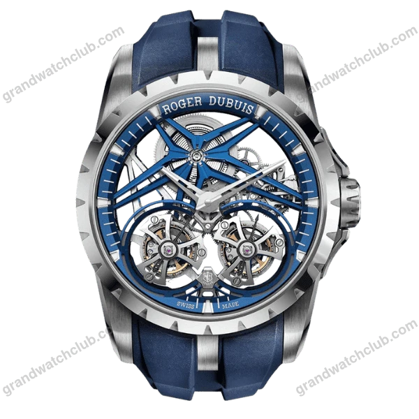 Super Clone Roger Dubuis Excalibur Double Tourbillon Cobalt RDDBEX1109 –
