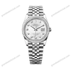 Super Clone Rolex ,White Mother-of-Pearl Set With Diamonds , 31 mm