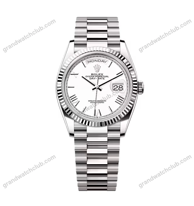 Super Clone Rolex Day-Date White Dial 128239-0059 36 mm