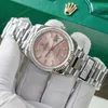 Super Clone Rolex Day-Date Pink Diamond Dial 128236-0024 36 mm — case and bezel