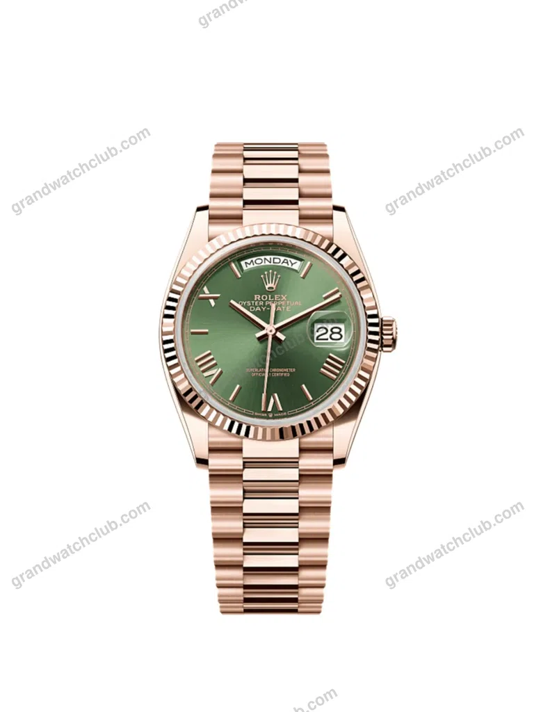 Super Clone Rolex Day-Date Olive Dial 128235 36 mm