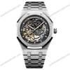 Super Clone Audemars Piguet Royal Oak 15407ST.OO 41mm Skeleton Dial Steel V3 Base