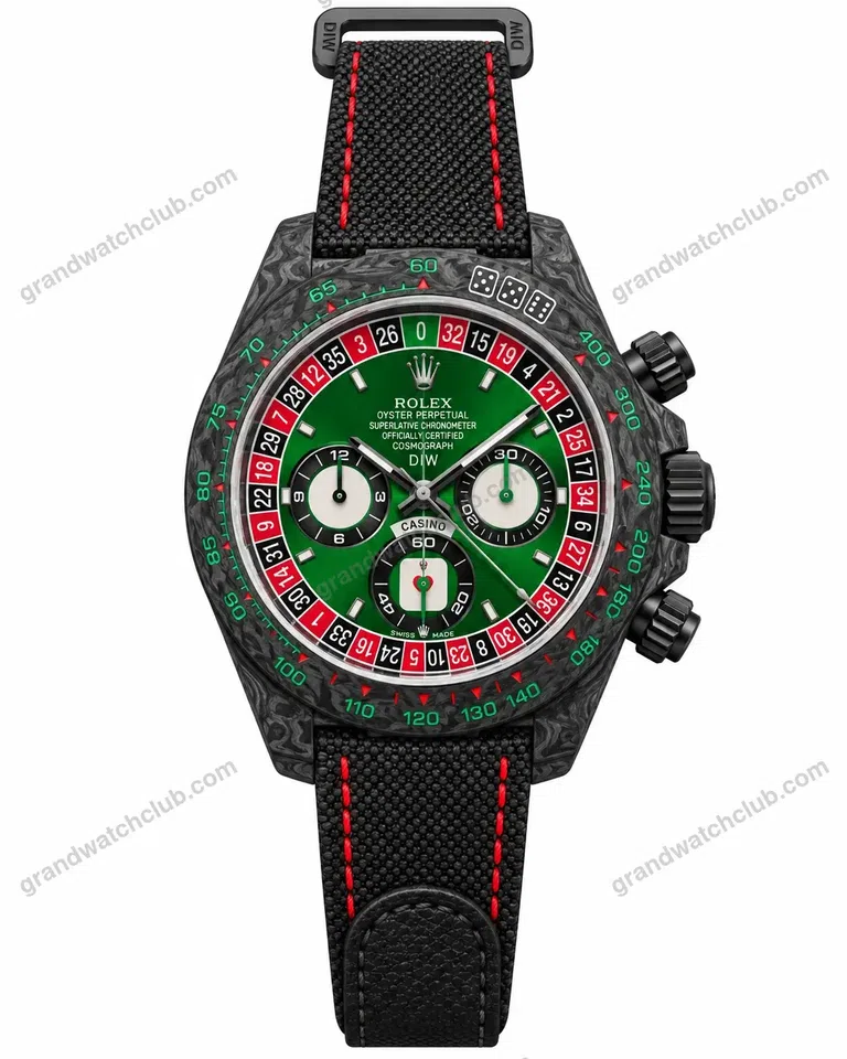 Super Clone Rolex Cosmograph Daytona DIW Lucky Player Casino 116500LN – Swiss SuperClone