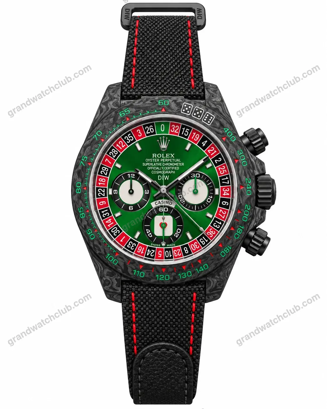 Super Clone Rolex Cosmograph Daytona DIW Lucky Player Casino 116500LN – Swiss SuperClone