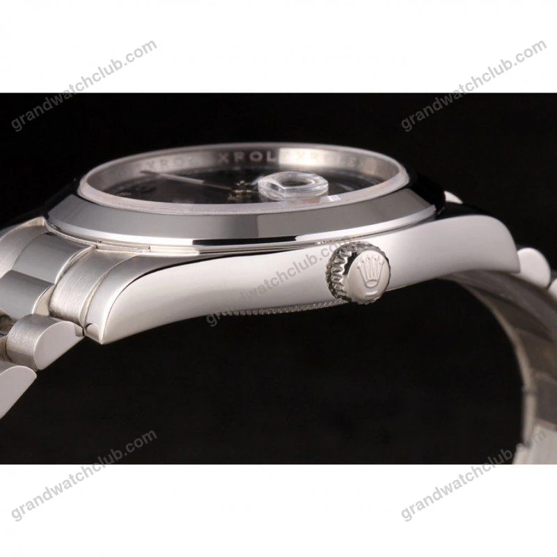 Super Clone Rolex Day-Date Black Dial 80294 40 mm — clasp and links
