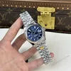 Super Clone Rolex Sky-Dweller Bright blue Dial 336934 Jubilee — dial close-up