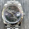 Super Clone Rolex Datejust Rhodium Dial 126334 “Wimbledon” Flutted/Jubilee 41 mm — view 11