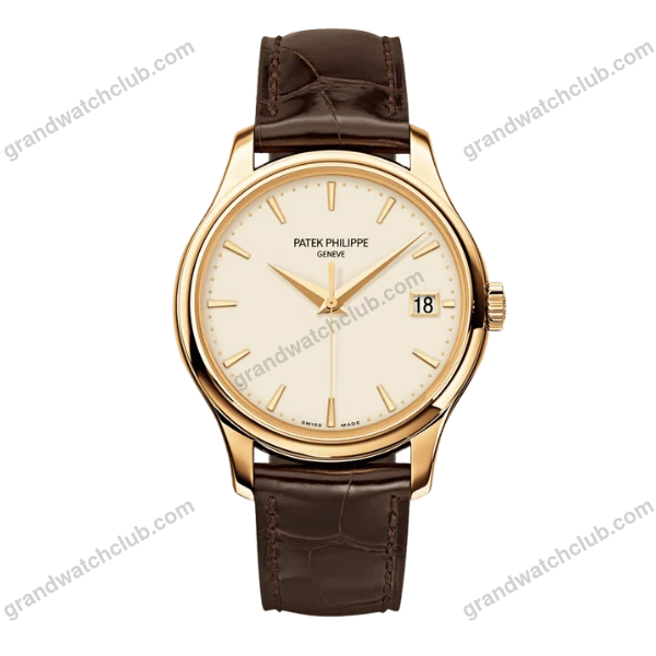 Super Clone Patek Philippe Calatrava 5227J-001 Yellow Gold Date Sweep Seconds 39mm –