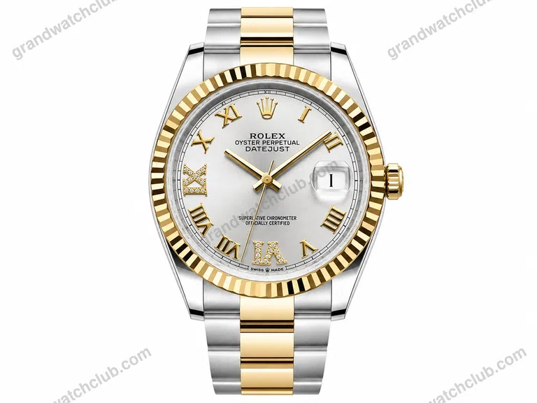Super Clone Rolex Datejust White Roman Dial 126233-0030 36 mm