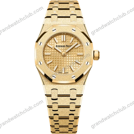 Super Clone Audemars Piguet Royal Oak Mini Frosted Gold 67630BA.GG.1312BA.01