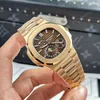 Super Clone Patek Philippe Nautilus 5712/1R – 001 Chocolate Dial V3 — case and bezel