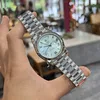 Super Clone Rolex Day-Date Ice Blue Dial 228236-0012 40 mm β bracelet detail