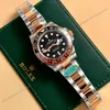Super Clone Rolex GMT-Master II Black Dial 126711CHNR Root Beer — dial close-up