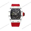 Super Clone Richard Mille RM 35-01 Richard Mille Rafa Cacbon NTPT Red Strap 42mm