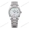 Super Clone Rolex Day-Date White Mother-of-Pearl Diamond Dial 128399tbr-0023 36 mm