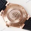 Super Clone Vacheron Constantin Overseas Rose Gold White Dial Number Roman 42mm — movement / caseback view
