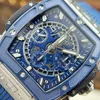 Super Clone Hublot Spirit Of Big Bang Titanium Blue Ceramic 42mm — clasp and links