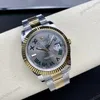 Super Clone Rolex Datejust Slate Roman Dial 126333-0019 41 mm — movement / caseback view