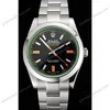 Super Clone Rolex Milgauss Black Dial REP016836 — dial close-up