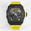 Super Clone Richard Mille RM 35-02 Richard Mille Rafael Nadal Yellow 44mm – — dial close-up