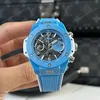 Super Clone Hublot Big Bang Unico Sky Blue 441.EX.5120.RX 42mm — side profile