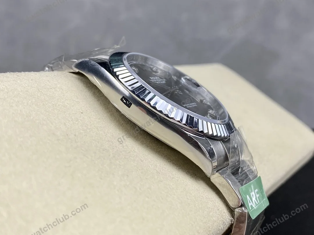 Super Clone Rolex Datejust Slate Diamond Dial 126334-0005 41 mm β bracelet detail