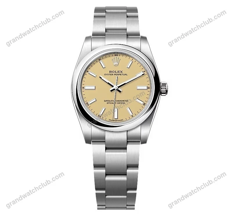 Super Clone Rolex Oyster Perpetual 277200 Beige Dial