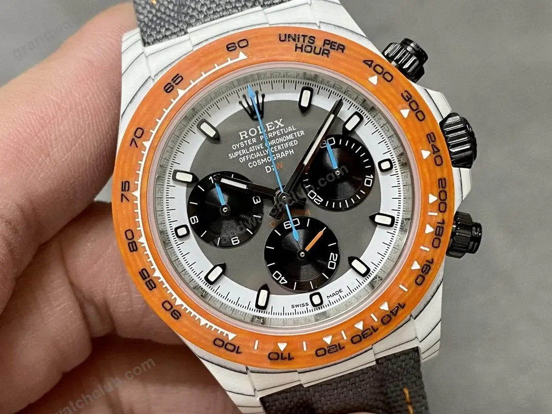 Super Clone Rolex Cosmograph Daytona DIW Avia Grey Orange 116500LN – Swiss SuperClone - photo 8