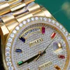 Super Clone Rolex Day-Date Diamond-Paved Dial 128348rbr-0030 36 mm — clasp and links