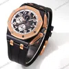 Super Clone Audemars Piguet Royal Oak Offshore Selfwinding Chronograph 26420RO 44mm Black Dial Rose Gold – — case and bezel