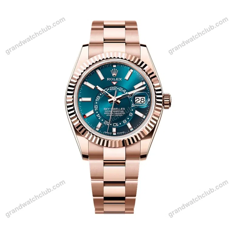 Super Clone Rolex Sky-Dweller Blue Dial 336935 (Oyster)