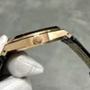 Super Clone Audemars Piguet Royal Oak 15500OR Rose Gold 41mm Black Dial — case and bezel
